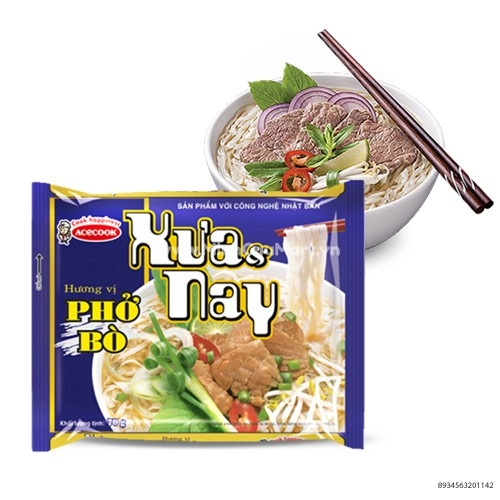 Phở Ăn Liền Hương Vị Bò Xưa Nay 70g 